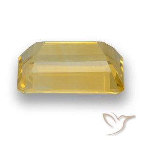 Citrino Dorado medio natural de 6.21 ct, Corte Octágono / Esmeralda, VVS
