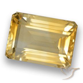 Citrino Dorado claro medio natural de 8.68 ct, Corte Octágono / Esmeralda, VVS-VS