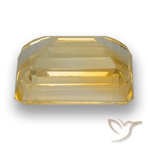 Citrino Dorado claro medio natural de 8.68 ct, Corte Octágono / Esmeralda, VVS-VS