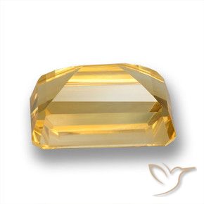 Citrino Dorado oscuro medio natural de 4.95 ct, Corte Octágono / Esmeralda, VVS