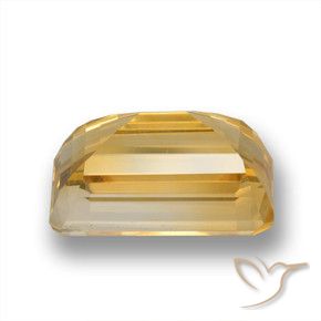 Citrino Dorado oscuro medio natural de 4.09 ct, Corte Octágono / Esmeralda, VVS-VS