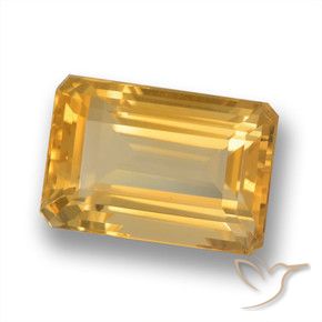 Citrino Dorado oscuro natural de 4.96 ct, Corte Octágono / Esmeralda, VVS