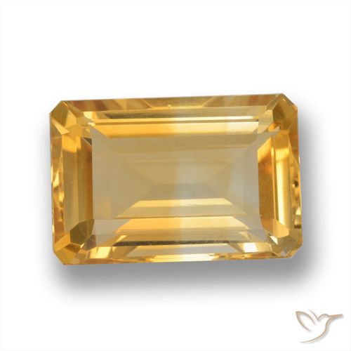 4.07ct Natural Dorado oscuro Citrino, corte esmeralda, VVS-VS