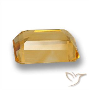 Citrino Dorado naranja claro medio natural de 6.26 ct, Corte Octágono / Esmeralda, VVS-VS