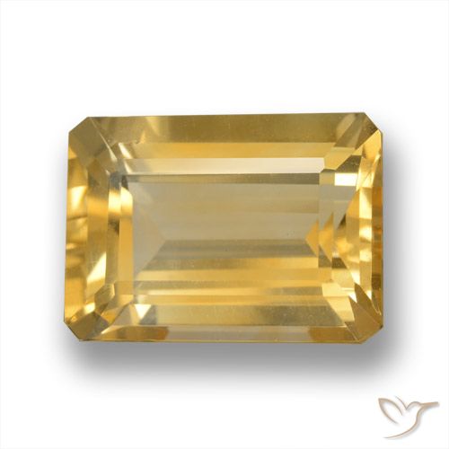 7.29ct Natural Oro Citrino, corte esmeralda, VVS-VS