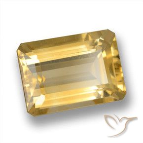 Citrino Oro natural de 7.29 ct, Corte Octágono / Esmeralda, VVS-VS