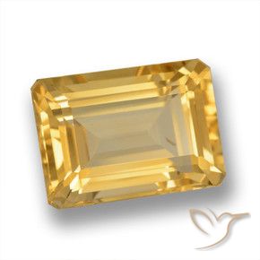 Citrino Oro natural de 7.63 ct, Corte Octágono / Esmeralda, VVS-VS