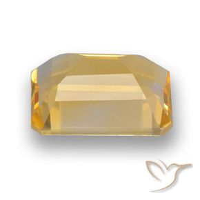 Citrino Naranja dorado natural de 3.76 ct, Corte Octágono / Esmeralda, VVS-VS