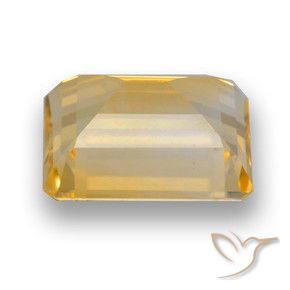 Citrino Dorado oscuro medio natural de 4.34 ct, Corte Octágono / Esmeralda, VVS-VS