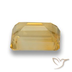 Citrino Dorado medio natural de 7.80 ct, Corte Octágono / Esmeralda, VVS-VS
