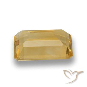 Citrino Dorado natural de 6.64 ct, Corte Octágono / Esmeralda, VVS-VS