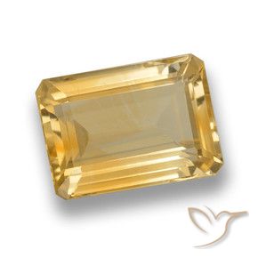 Citrino Oro natural de 7.22 ct, Corte Octágono / Esmeralda, VVS-VS