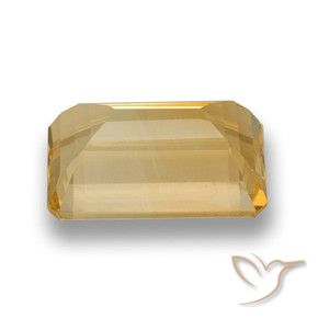 Citrino Oro natural de 7.22 ct, Corte Octágono / Esmeralda, VVS-VS