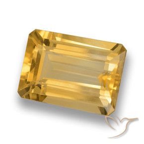 Citrino Oro natural de 6.63 ct, Corte Octágono / Esmeralda, VVS-VS
