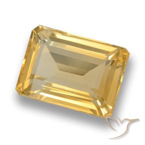 Citrino Dorado oscuro medio natural de 7.98 ct, Corte Octágono / Esmeralda, VVS-VS