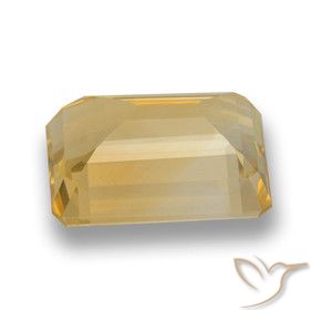 Citrino Dorado oscuro medio natural de 7.98 ct, Corte Octágono / Esmeralda, VVS-VS