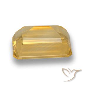Citrino Dorado medio natural de 7.52 ct, Corte Octágono / Esmeralda, VVS
