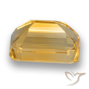Citrino Naranja dorado intenso natural de 4.63 ct, Corte Octágono / Esmeralda, VVS-VS