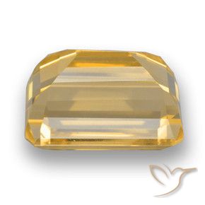 Citrino Naranja dorado natural de 5.68 ct, Corte Octágono / Esmeralda, VVS-VS