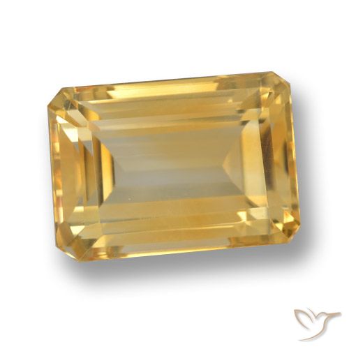 8.66ct Natural Oro Citrino, corte esmeralda, VVS