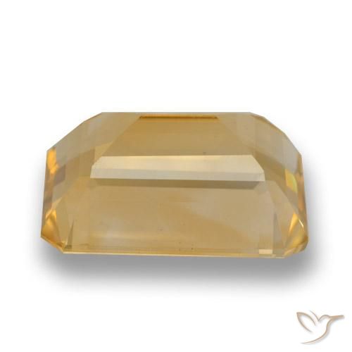 Citrino Naranja dorado natural de 6.84 ct, Corte Octágono / Esmeralda, VVS