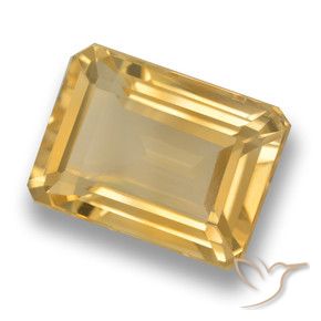Citrino Dorado naranja natural de 7.98 ct, Corte Octágono / Esmeralda, VVS