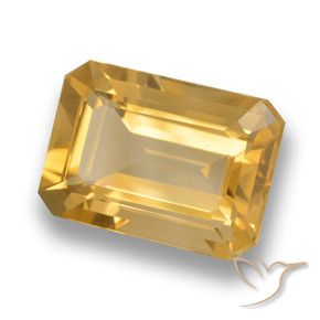 Citrino Dorado naranja natural de 6.82 ct, Corte Octágono / Esmeralda, VVS