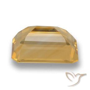 Citrino Dorado naranja natural de 6.82 ct, Corte Octágono / Esmeralda, VVS