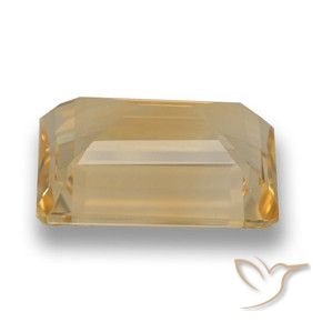 Citrino Naranja dorado natural de 6.91 ct, Corte Octágono / Esmeralda, VVS