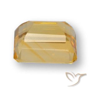 Citrino Dorado oscuro natural de 4.40 ct, Corte Octágono / Esmeralda, VVS