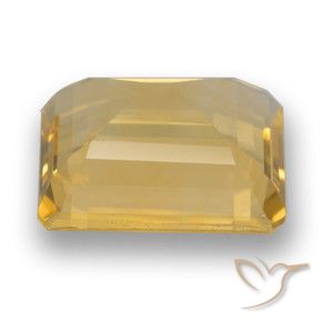 Citrino Naranja dorado intenso natural de 3.92 ct, Corte Octágono / Esmeralda, VVS-VS