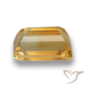 Citrino Dorado naranja natural de 5.53 ct, Corte Octágono / Esmeralda, VVS