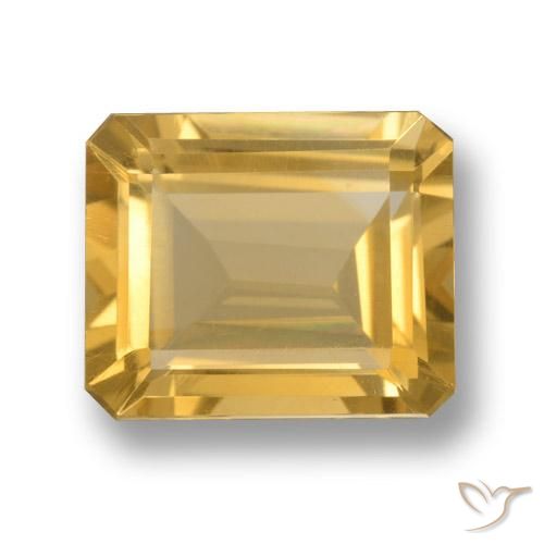 5.12ct Natural Naranja dorado Citrino, Forma Cojín, VS
