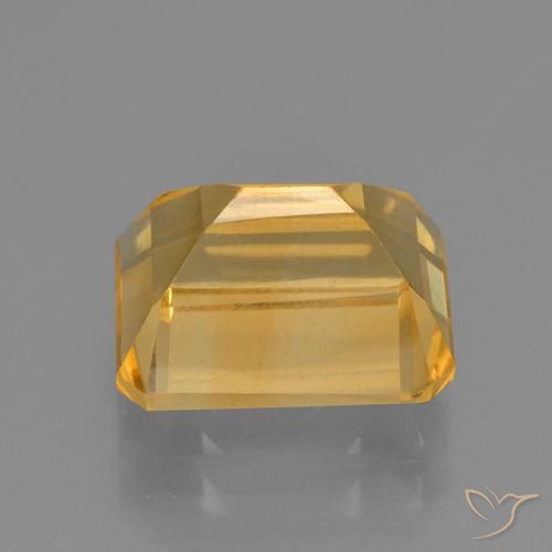 Citrino Dorado medio natural de 4.58 ct, Corte Octágono / Esmeralda, VS