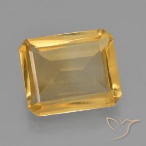 Citrino Naranja dorado intenso natural de 4.75 ct, Corte Octágono / Esmeralda, VS