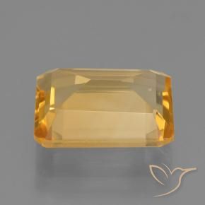 Citrino Dorado naranja natural de 4.56 ct, Corte Octágono / Esmeralda, VVS-VS