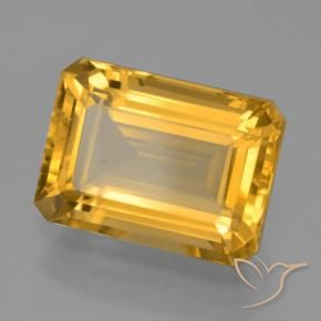 Citrino Dorado oscuro natural de 7.44 ct, Corte Octágono / Esmeralda, VVS-VS