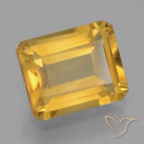 Citrino Dorado oscuro natural de 4.54 ct, Corte Octágono / Esmeralda, VS