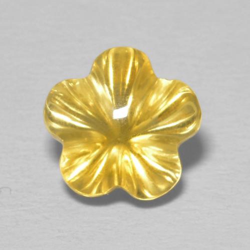2.23ct Natural Dorado de calidad Citrino, Corte Flor, Transparente