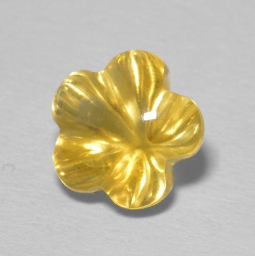 Citrino Dorado de calidad natural de 2.23 ct, Corte Flor, Transparente