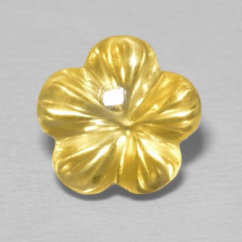 2.46ct Natural Dorado Citrino, Corte Flor, Transparente