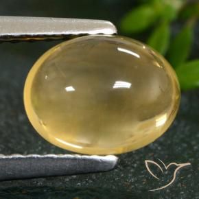 Citrino amarillo natural de 1,66 ct, corte óvalo, transparente