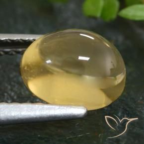 Citrino amarillo natural de 1,66 ct, corte óvalo, transparente