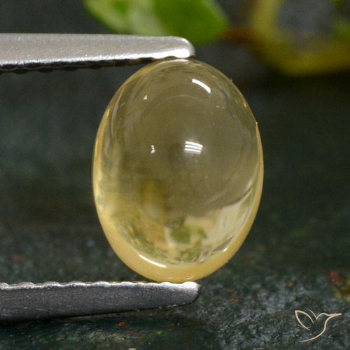 1.76ct Natural Dorado claro Citrino, Ovalada, Transparente