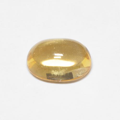Citrino dorado natural de 1,40 ct, corte óvalo, transparente