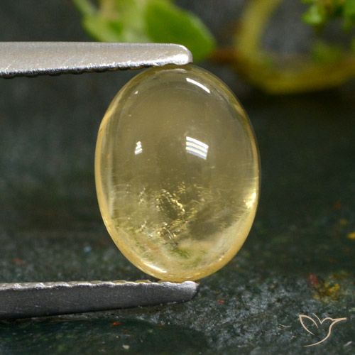 1.39ct Natural Amarillo claro Citrino, Ovalada, Transparente