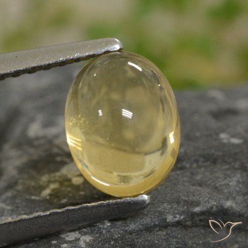 1.59ct Natural Amarillo-dorado claro Citrino, Ovalada, Transparente