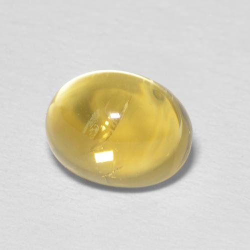 1.86ct Natural Amarillo-dorado claro Citrino, Ovalada, Transparente
