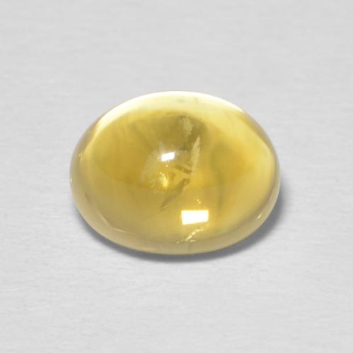 Citrino Amarillo-dorado claro natural de 1.86 ct, Ovalada, Transparente