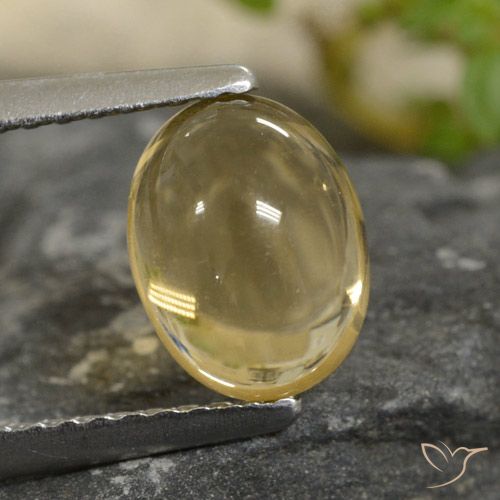 1.47ct Natural Dorado claro Citrino, Ovalada, Transparente